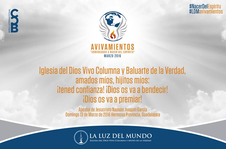 lldmmorelos's tweet photo. Apóstol de Jesucristo 
Naasón Joaquín García.

Marzo 13, 2016 H.P. Guadalajara.

#NacerdelEspíritu
#LDMavivamientos https://t.co/4smUCrQLFO