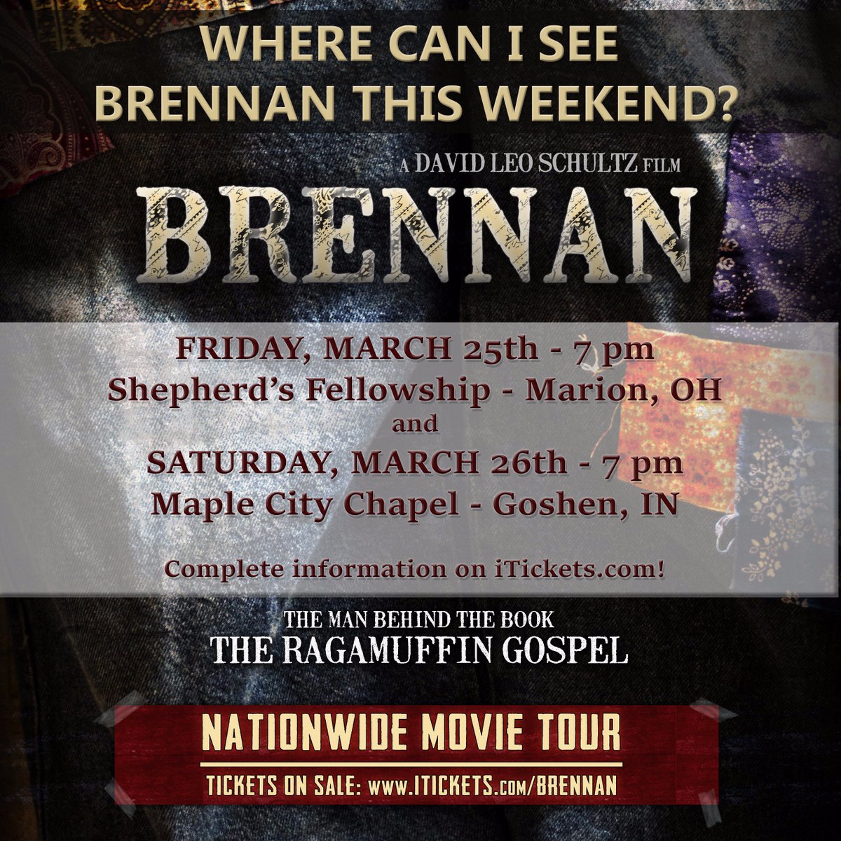 ColorGreenFilms's tweet image. Ohio and Indiana - see &quot;Brennan&quot; this weekend!!