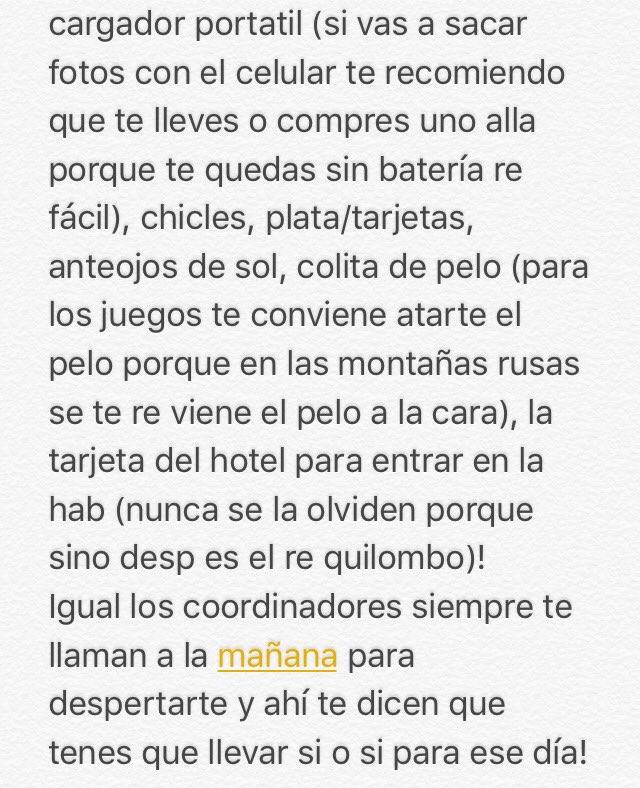 BusSonadas's tweet image. #funtimetips para las que tenían duda sobre que hay que llevar a los parques!!!