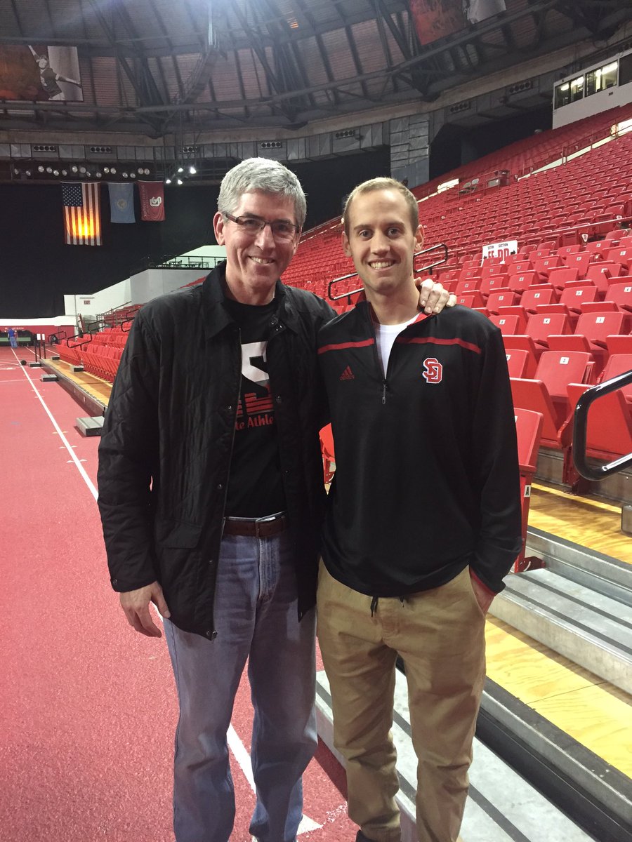 DWUMBB's tweet photo. Almost 3600 points in this picture! Duffy and Bergh supporting the Yotes after a big-time win! #BleedBlue #GoYotes https://t.co/K4TtyFUqb2