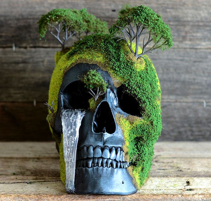 TheLEDGEtweet's tweet photo. COOL! @JackOfTheDust 
#skull #art https://t.co/wDSSizLDPf