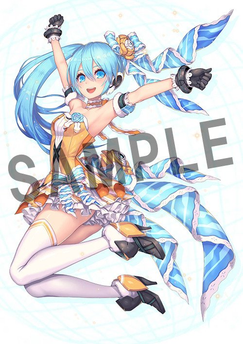 ✴︎ Blooming 初音ミク も*ふ様 ✴︎　手描き　イラスト　アナログ　色