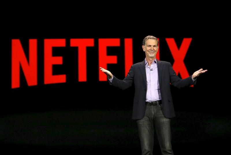 Reuters's tweet photo. Netflix admits to downgrading video quality on AT&amp;T, Verizon phones: WSJ https://t.co/Vdd2HQW87Y https://t.co/BLuPzbsHzz