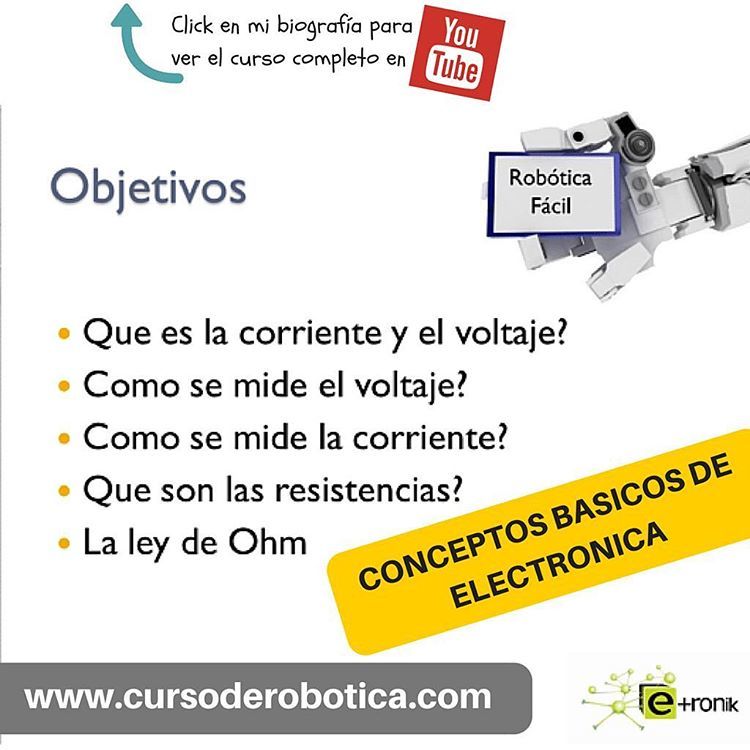 Otherbots's tweet image. Vamos a ver los conceptos básicos que todo ingeniero debe saber sobre el área de electricidad #cursoderobotica #ele…