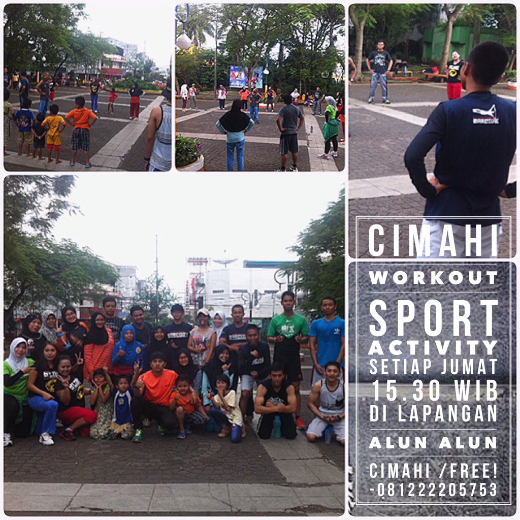 CIMAHI WORKOUT SPORT ACTIVITY | besok jam 15.30 | di lapangan Alun2 Cimahi | Gratis | cc <a href="/SeputarCimahi/">Info Seputar Cimahi™</a>