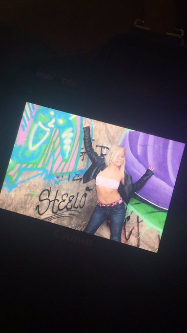 Photoshoot!! I can not wait to get these photos in! #graffiti #pornstar #purple #bra #blonde #Topless<a href="/tag/purple"class="tags"><span>#purple</span></a><a href="/tag/swag"class="tags"><span>#swag</span></a><a href="/tag/blonde"class="tags"><span>#blonde</span></a><a href="/tag/pretty"class="tags"><span>#pretty</span></a><a href="/tag/graffiti"class="tags"><span>#graffiti</span></a><a href="/tag/topless"class="tags"><span>#topless</span></a>