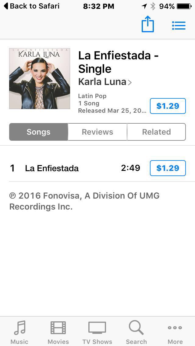 SoyKarlaLuna's tweet photo. Listos para enfiestarse ?

#laenfiestada disponible ya en @itunes y @applemusices 
https://t.co/uiXdNTJX2s https://t.co/6rXHPa1Ems
