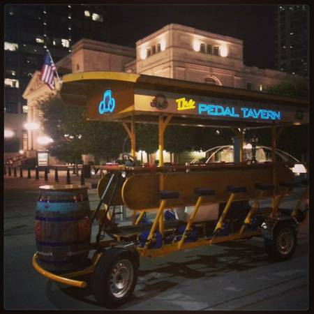 SignScience's tweet image. A pedal Tavern in Nashville with our Signage on it! We can get anything to glow!

#pedaltavern #Nashville #signage
