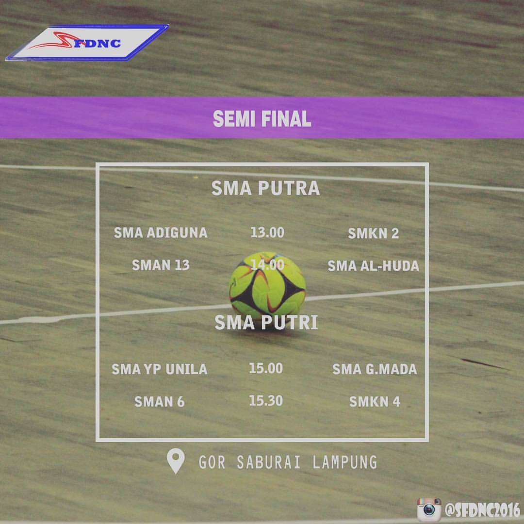 Pertandingan semifinal kategori pelajar hari ini !#SFDNC2016