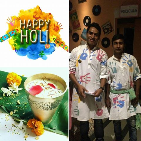 chaloadda's tweet photo. That's how we roll! Celebrating Holi Bollywood Ish-Style with Holi Classics! #chaloadda #Thandai #HoliHai #TeamAdda https://t.co/1a2ZwiB3mx
