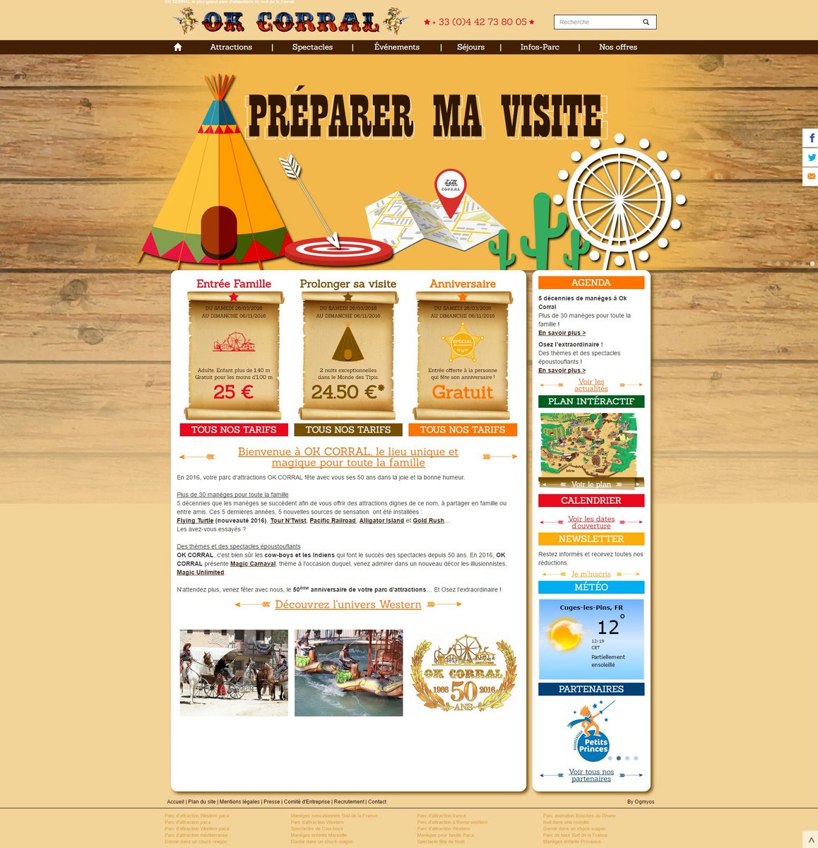Le site d'OK CORRAL fait peau neuve ! #Ogmyos #Agenceweb #parc #attraction ow.ly/ZVg25
