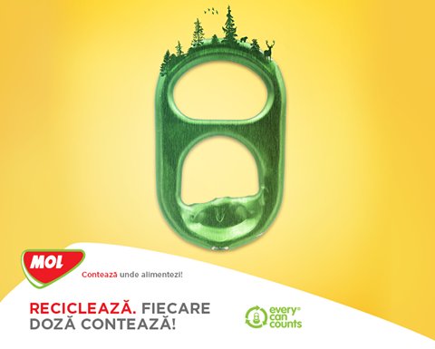 De acum puteţi recicla dozele de aluminiu în staţiile de alimentare MOL România. 
#EveryCanCounts