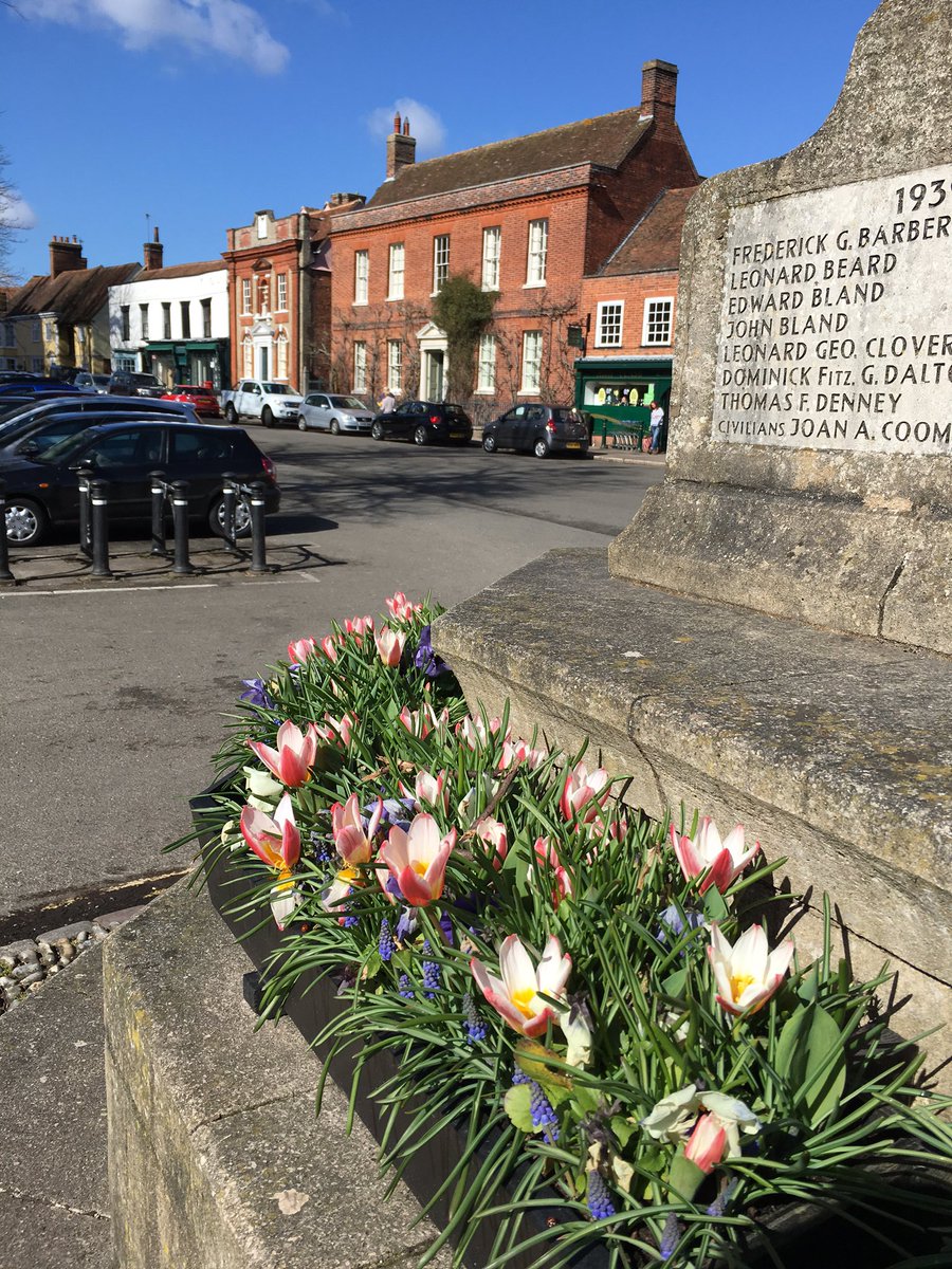 horizonlea's tweet photo. Our planted spring bulb containers coming out for Easter weekend @DedhamVillage #community https://t.co/Jz2agUxyJP