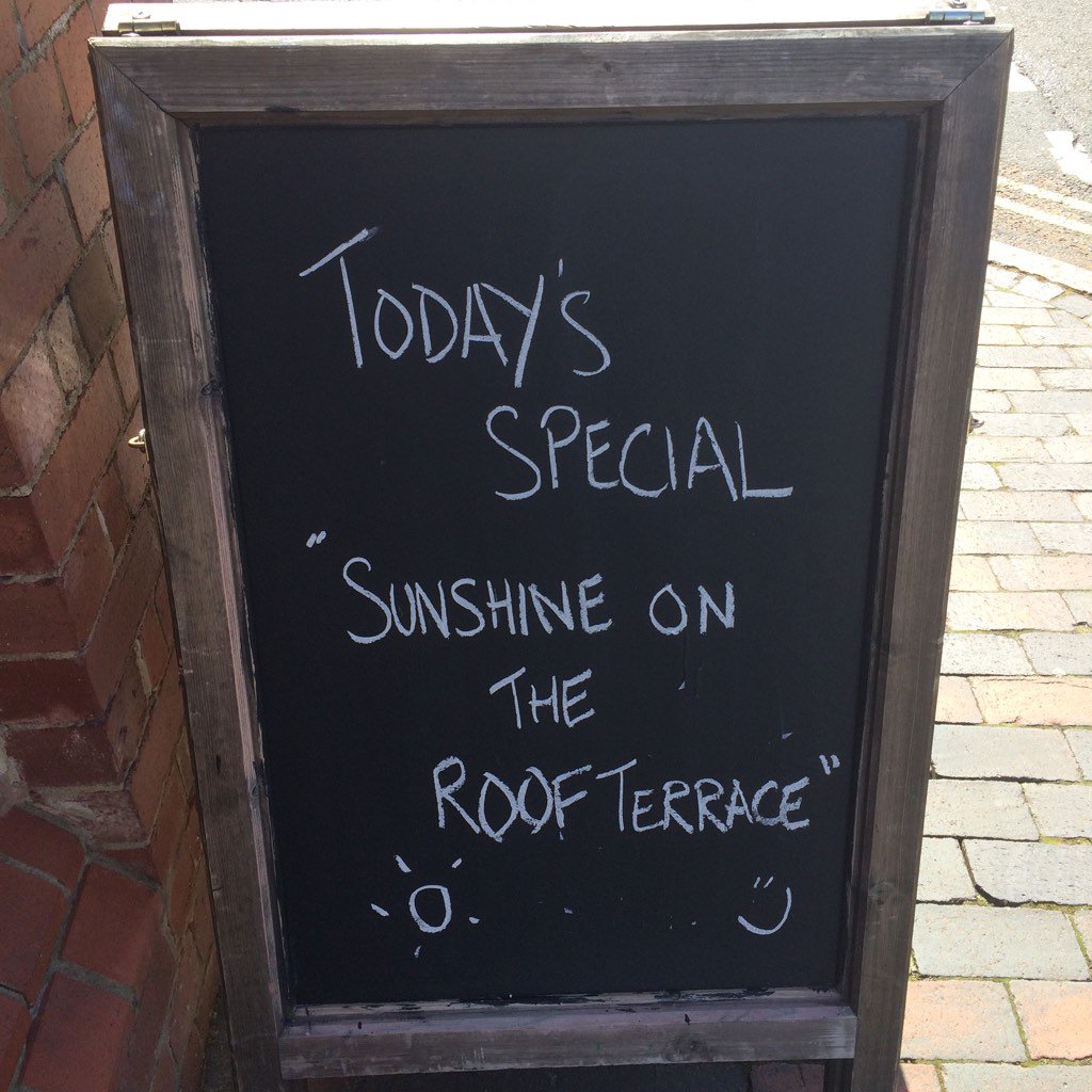 VertuBar's tweet photo. Terrace open today https://t.co/4UF2xJxAax