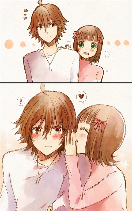 ひそひそ話ってこうでいいのかな!?描きました～RTありがとうございました!!
#3月3日から4月3日はあまあまコンビ月間 