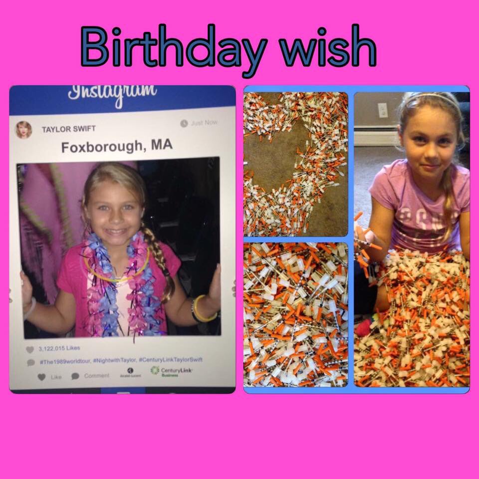 themightytype1's tweet photo. @taylorswift13 Make this warriors dream come true! #t1dstrong #type1diabetes #gogabby https://t.co/eeJydGjW0A