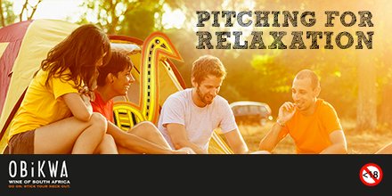 Camper, ‘glamper’ or ‘no-camper’? RT &amp; tell us to stand to win 6 bottles of OBiKWA wine! T&amp;Cs.