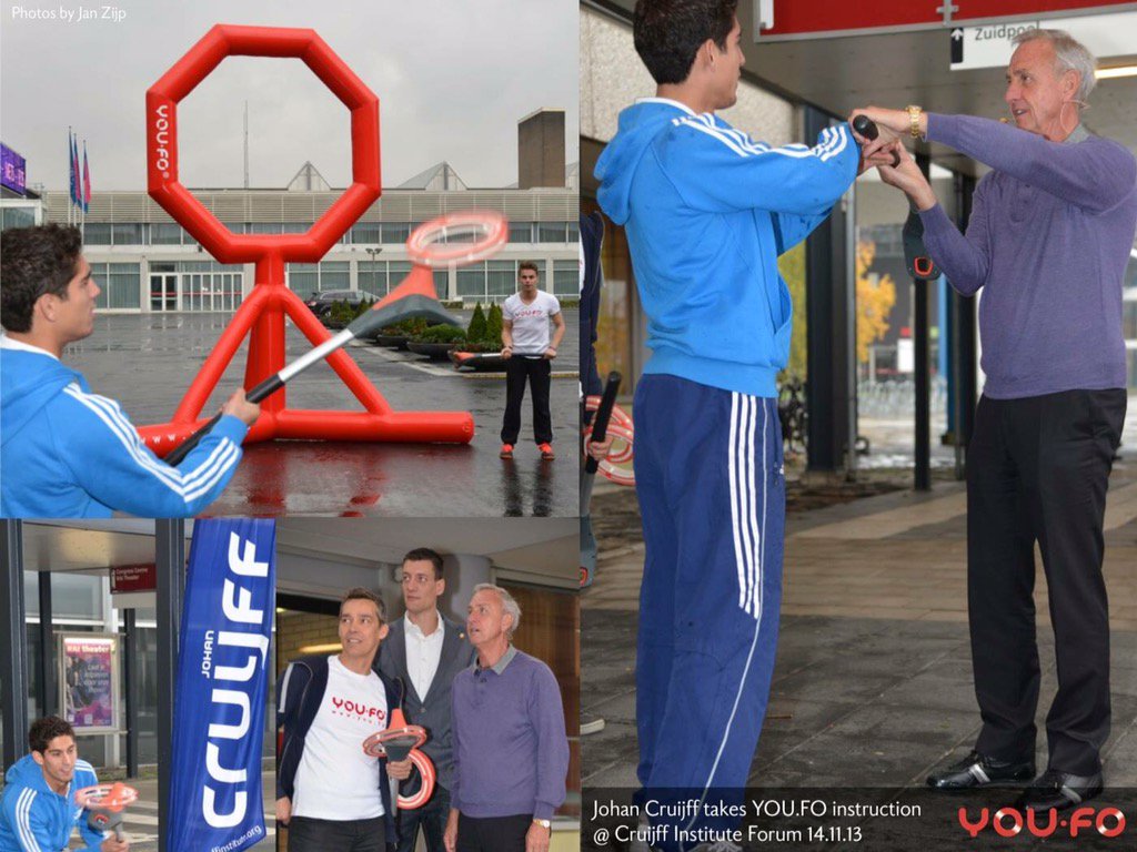 #cruyff the #legend always remained approachable. Also showing his interest in new sports. Thanks Johan!