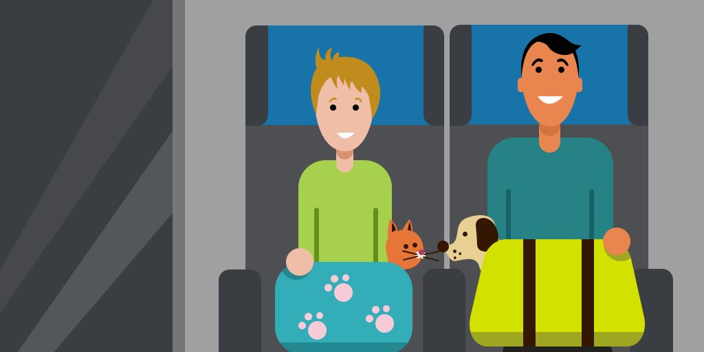 SNCFVoyageurs's tweet photo. Ne voyagez plus sans votre animal de compagnie. Il a aussi sa place à bord ;) Plus d'info : https://t.co/ekQJMugBXE https://t.co/gOWjxKlv9D