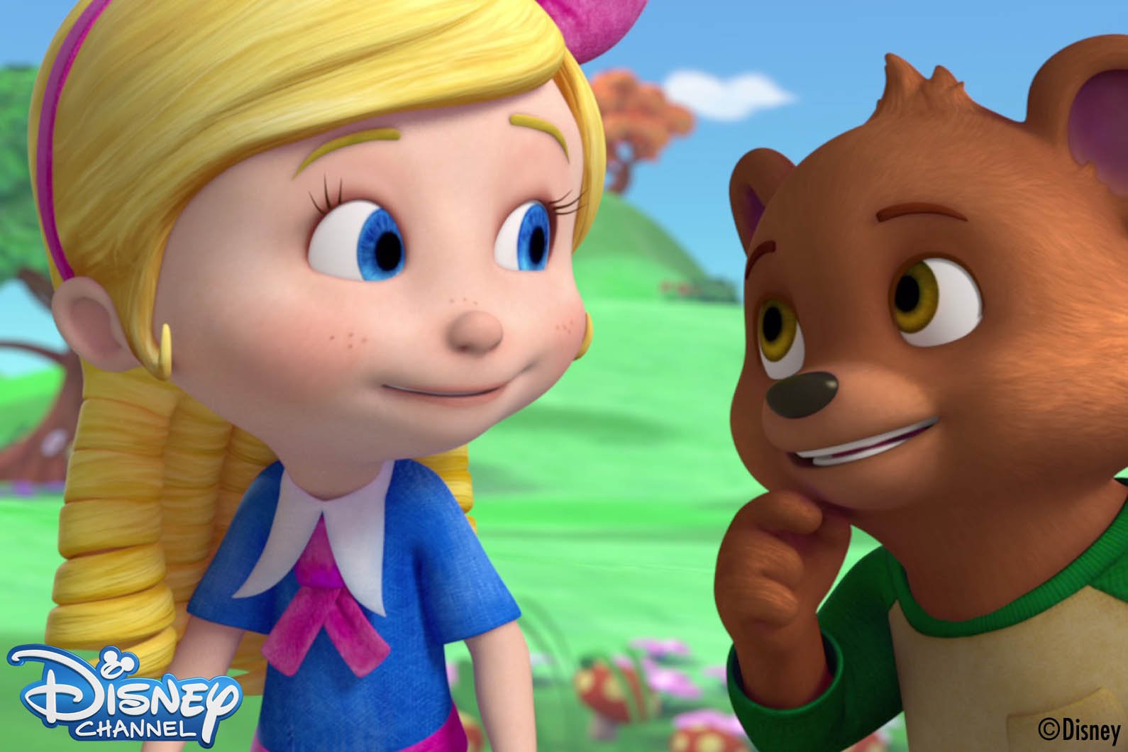 ディズニー チャンネル公式 明日26日 土 7時 ディズニー ジュニアの新番組 おとぎのもりのゴールディとベア が登場 初回は1時間の拡大放送 大親友のゴールディとくまの二人組が 赤ずきんなど童話のキャラクターたちと繰り広げるファンタジー