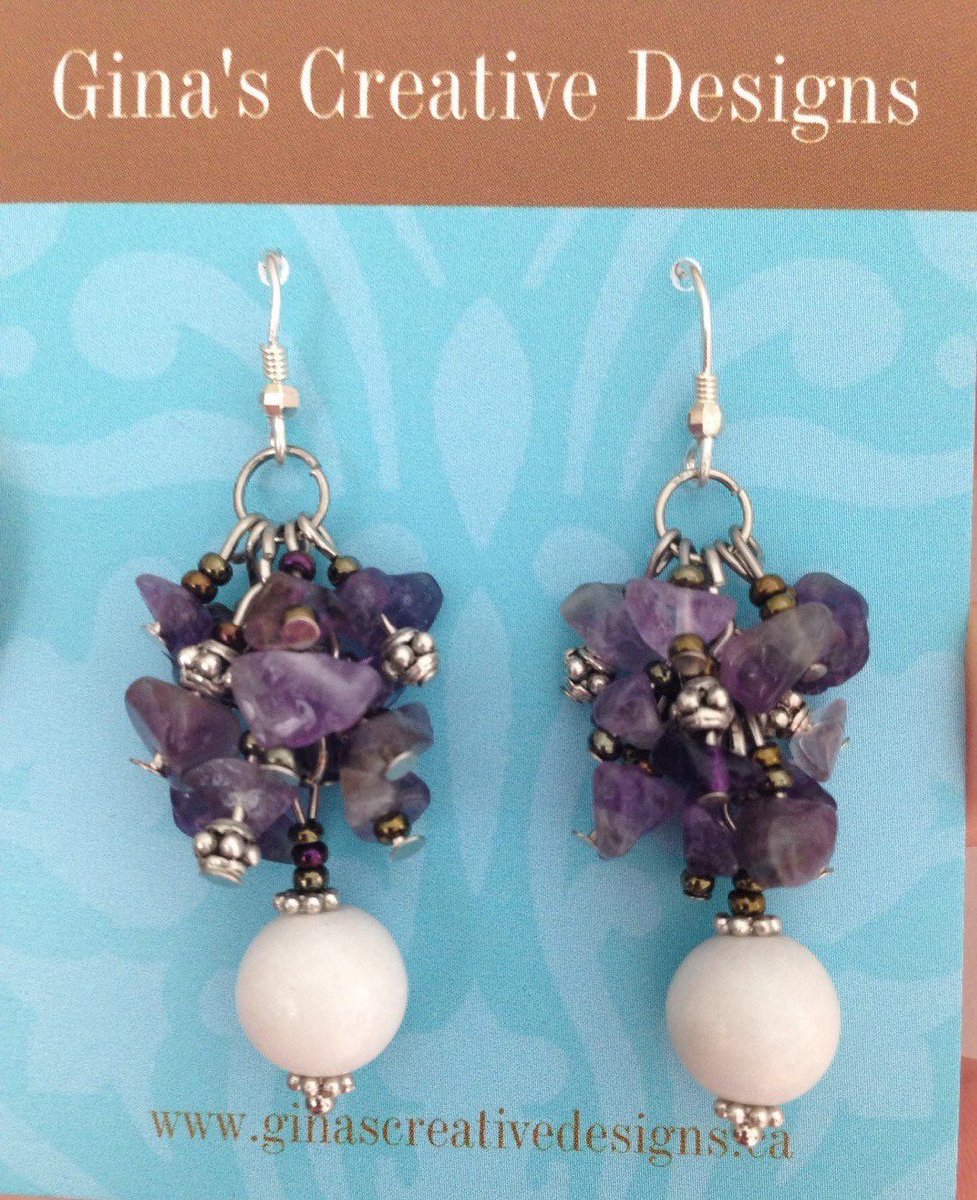 GinaMason1250's tweet photo. Amethyst and white dolomite marble cluster, grape style drop … https://t.co/m7on5vE9Bg #etsymntt #ProtectionEarrings https://t.co/uEHkp2iJJl
