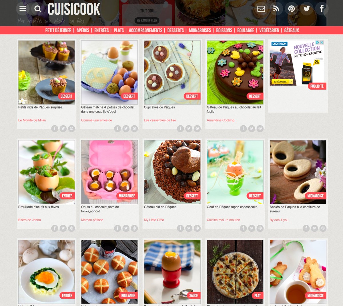 CuisiCook's tweet image. ★ NOUVELLE SÉLECTION ★ 🍳🌷C'est décidément Pâques 🐣🐰sur cuisicook.com