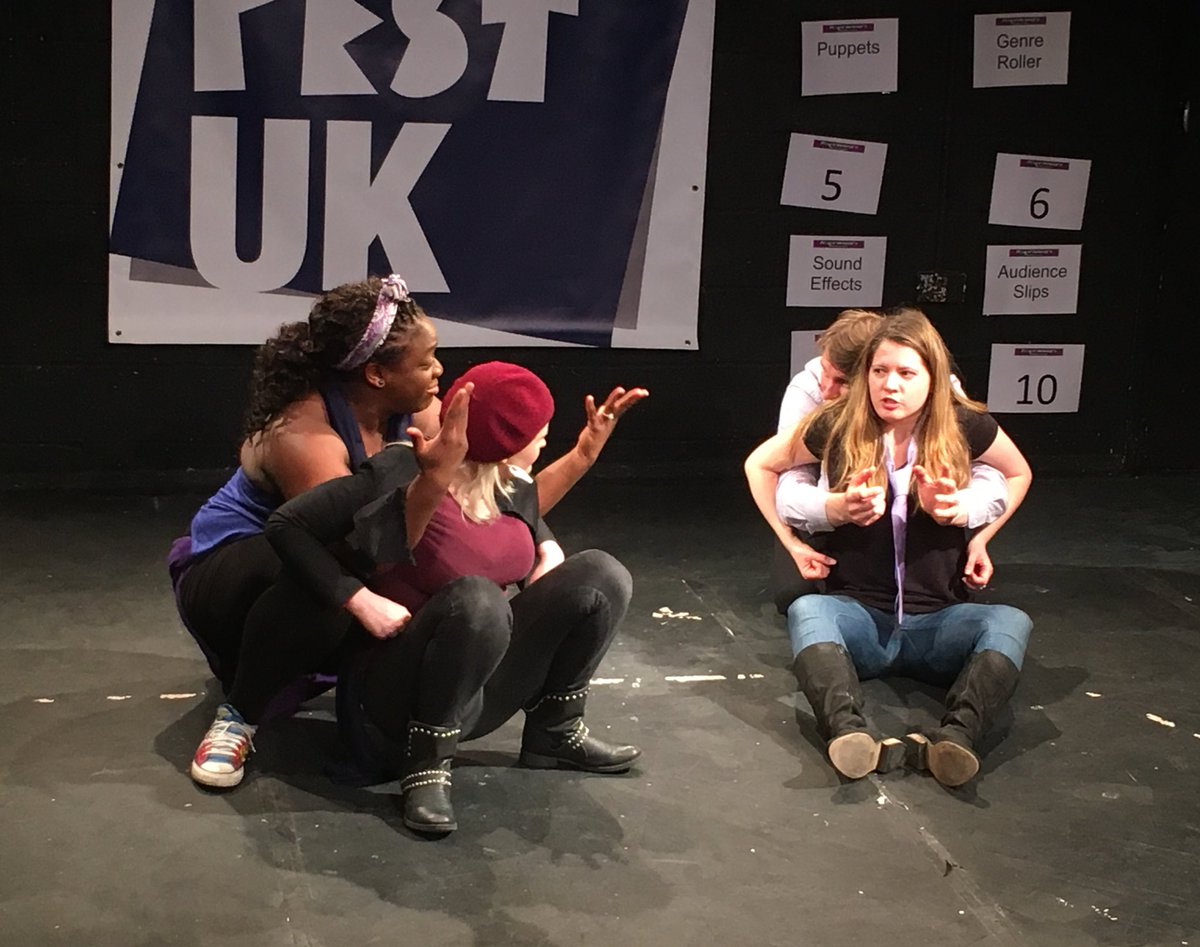 ImproFestUK's tweet photo. HIGHLIGHTS: They spun the improv wheel yesterday. @ImprovAnon at 
@ImproFestUK day 5
https://t.co/YQySMPKntR https://t.co/pFlE9KAUkk