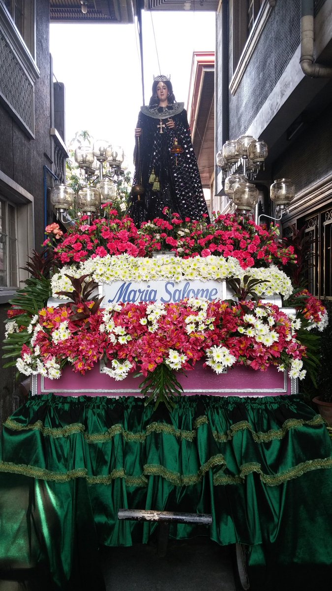 Demigod2NE3's tweet photo. She's all set........ #Salome #GoodFridayProcession #SanAntonioAbadParish #Maybunga #Pasig https://t.co/9loai5aYrD
