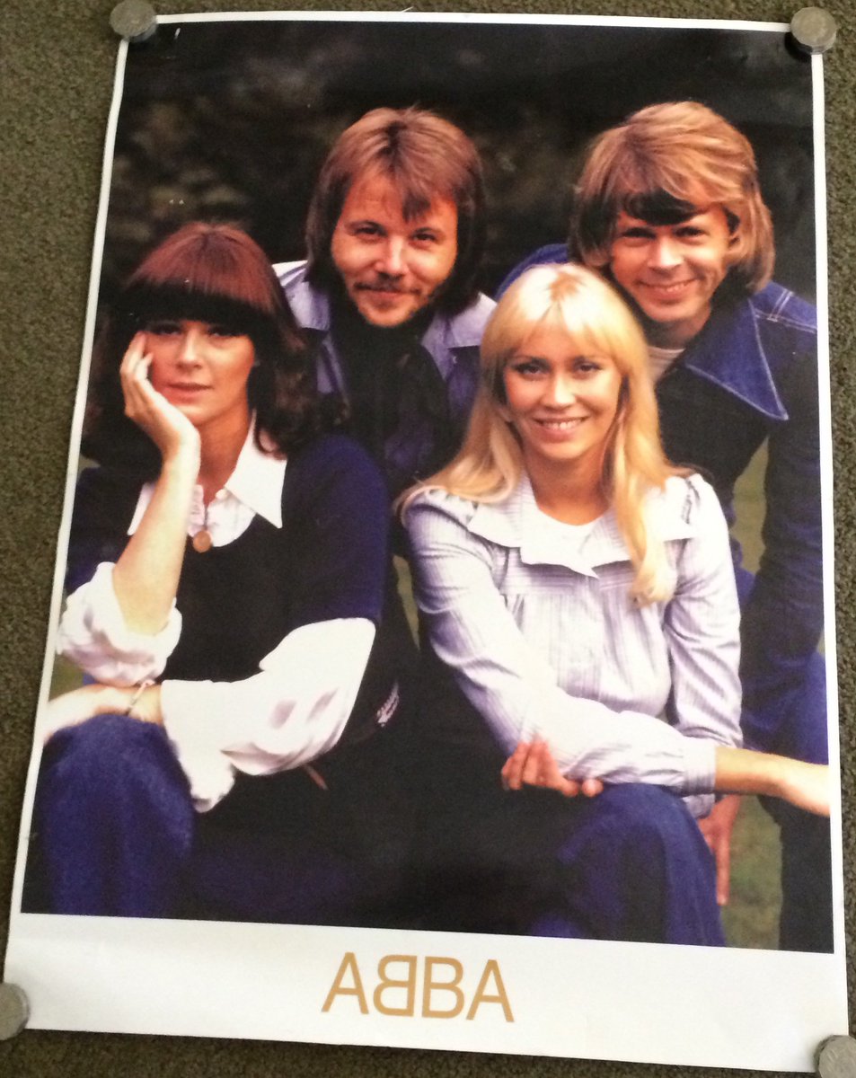 ABBAFanaticAus's tweet photo. New addition to my ABBA collection ! ABBA poster. #ABBA #ABBAcollection https://t.co/n9B5ie9mjF