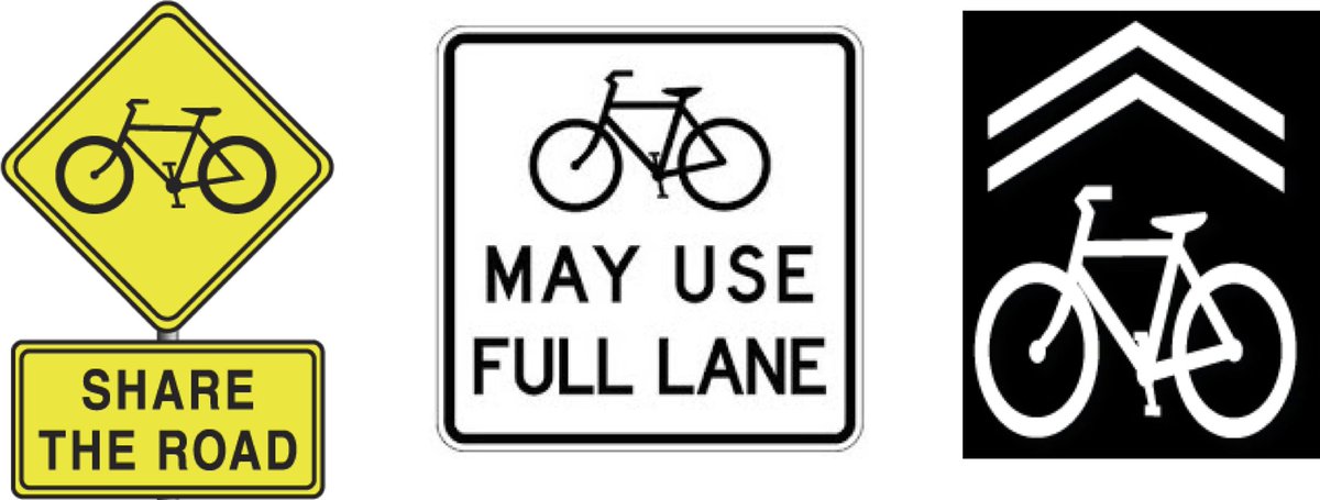“Bicycles May Use Full Lane” signage better than “Share the Road” signage- RoadCommunication journals.plos.org/plosone/articl…