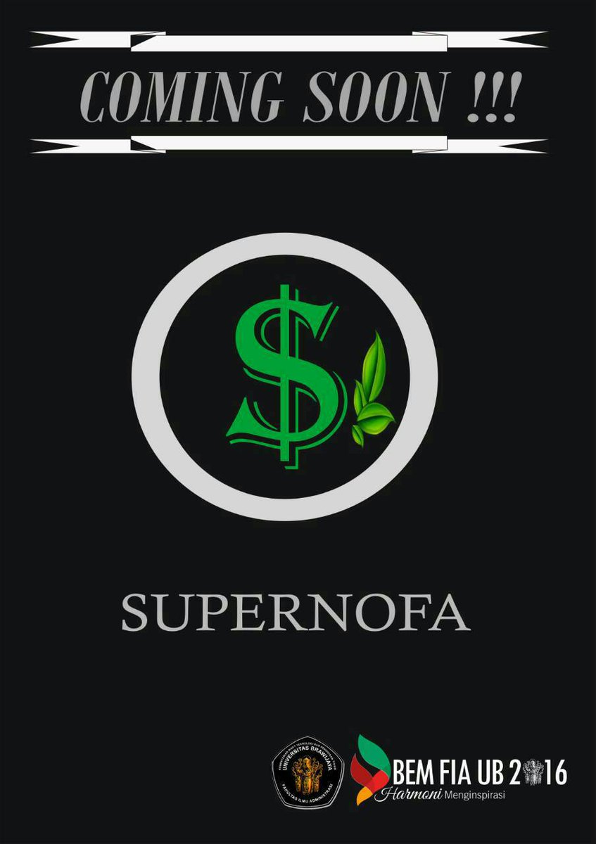 ComingSoon
SUPERNOFA(Serangkaian Diskusi Rutin dan Pembelajaran Mahasiswa FIA)
CP: 082230810071(line:mardhalsta)