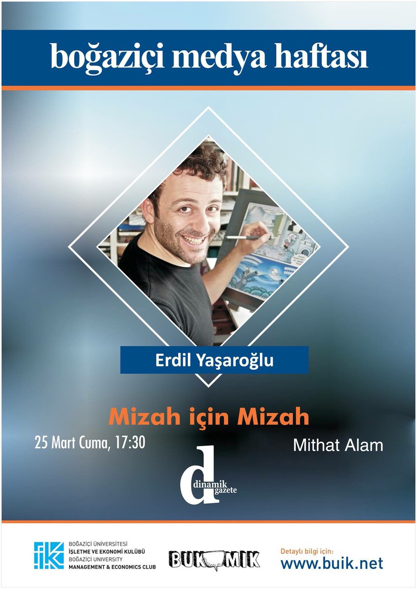 faalikboun's tweet photo. .@erdilyasaroglu bugün 17.30'da Mithat Alam'da! Soru-cevap olarak gerçekleşecek etkinliğe tüm öğrenciler davetlidir. https://t.co/E5IP0TdmiN