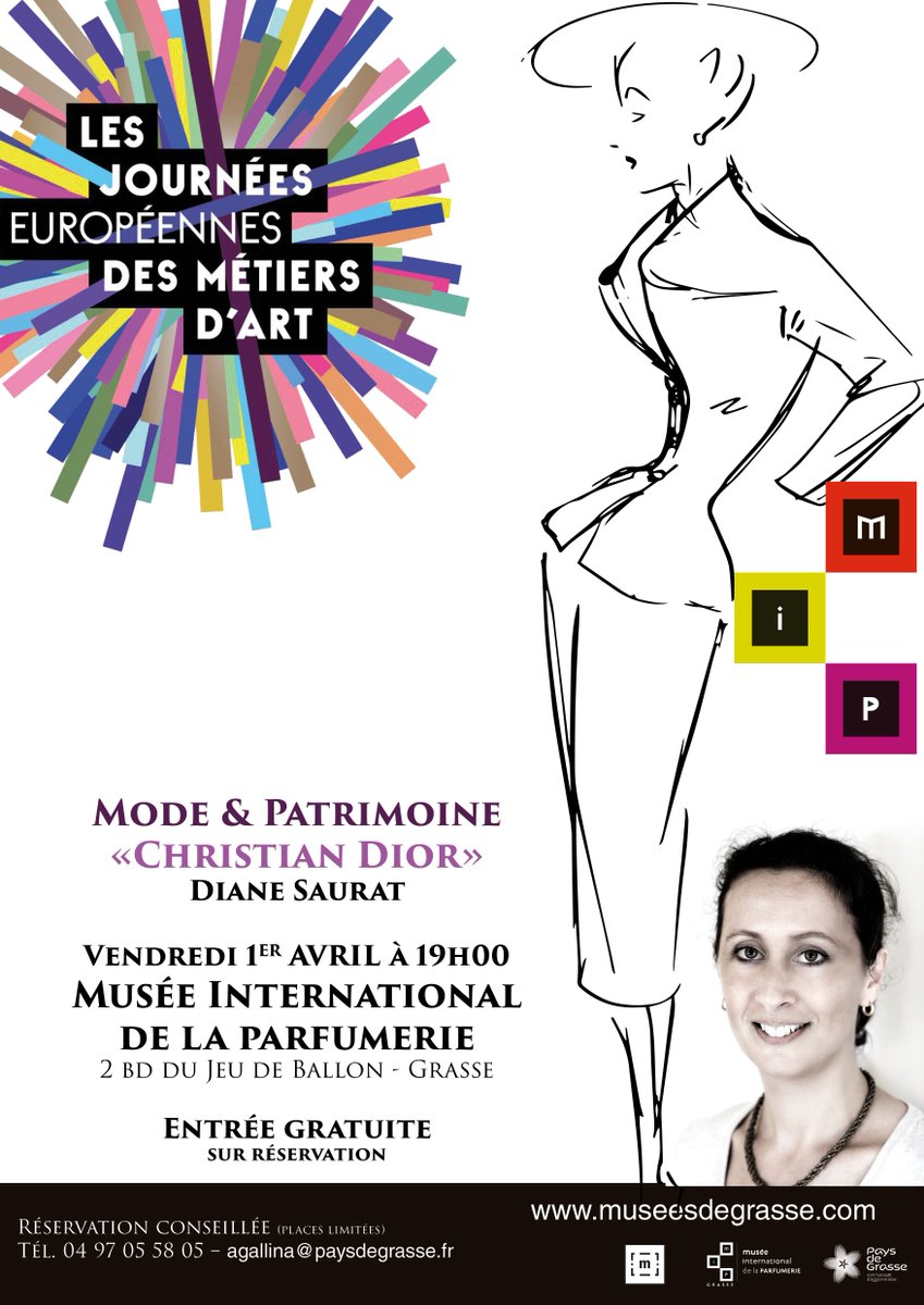 #JEMA #Mode&amp;Patrimoine <a href="/MIPGrasse/">MIP</a> entrée libre sur réservation 01/04/2016 à 19h #ChristianDior