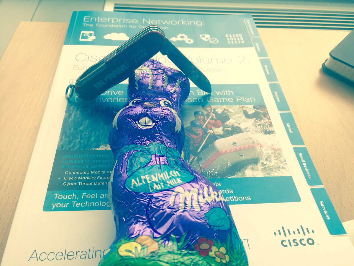 IMAT_Flyhigher's tweet photo. Easterbunny is too fat for #DCCLimbo - so we eat him π. Happy easter @CiscoDistEMEAR #DCCIMAT https://t.co/d1L9fnCFyx