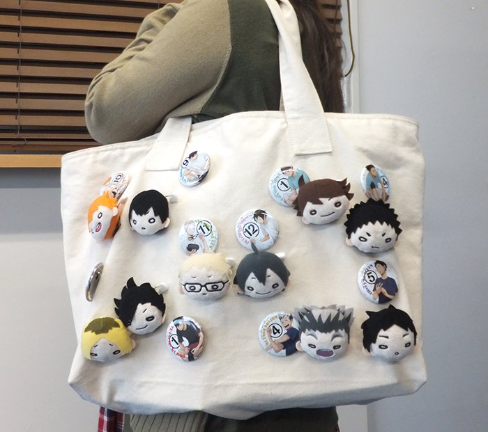 ハイキュー!! ぬいぐるみ・バッジセット フェイス型のキュートなバッジ『にとたん ハイキュー!! ぬいぐるみ