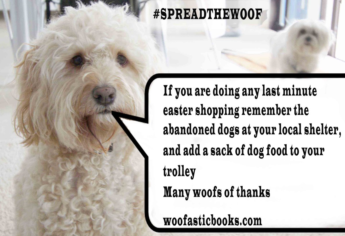 WoofTasticbooks's tweet image. It's #easter Don't forget the abandoned #dogs at your local refuge plse make a donation or buy a sack of dog food