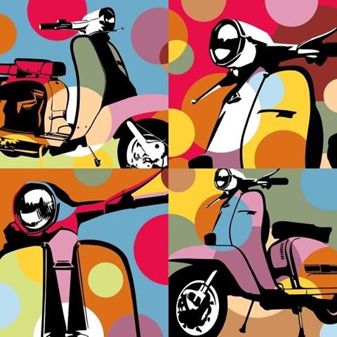 Tijd voor een kleurrijk weekend! 
#weekend #italiaans #Lambretta
Met dank aan Mi Corazón Late en 2T
