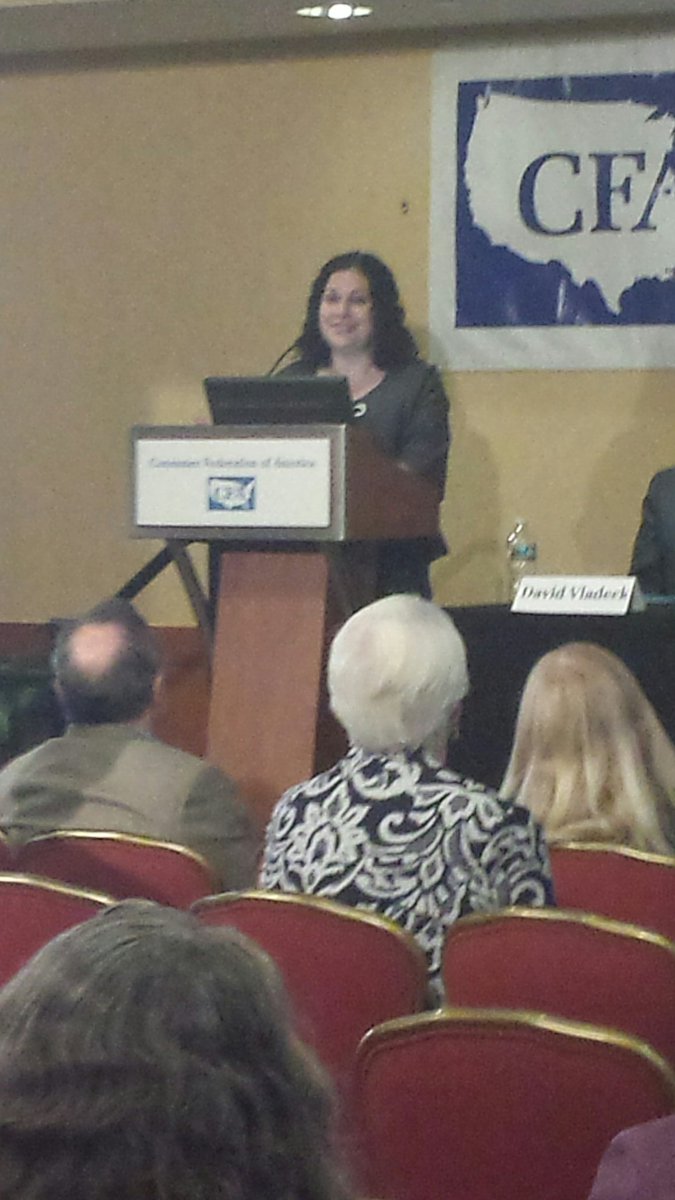 ConsumerFed's tweet photo. CFA's Legislative Director Rachel Weintraub closes #CFACA2016 Thanks to all who attended! See you next year! https://t.co/Lwu8GykVzg