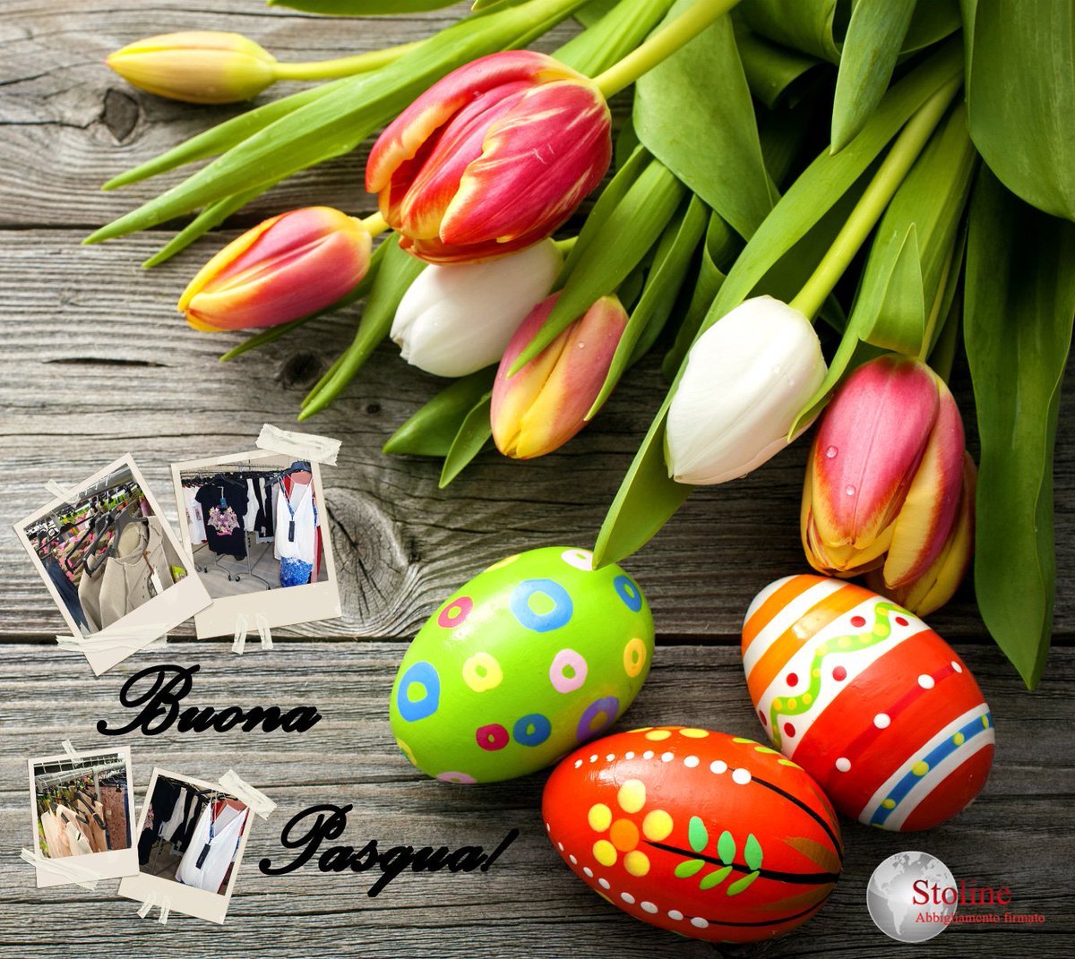 STOLINE_ITALIA's tweet photo. STOLINE vi augura BUONA PASQUA

#ingrossoabbigliamentofirmato #stock #occasioni https://t.co/o4dDsqZNIj