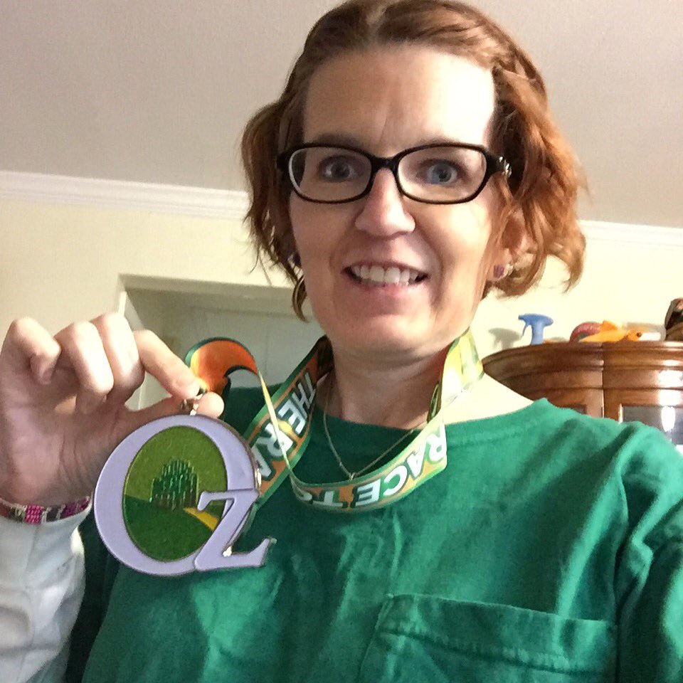 theresakwade22's tweet photo. Received this medal for walking 26.2 miles. I couldn't walk two years ago!! #NeverGiveUp #sicklookslikeme #iwalk https://t.co/EfGyfb89qp