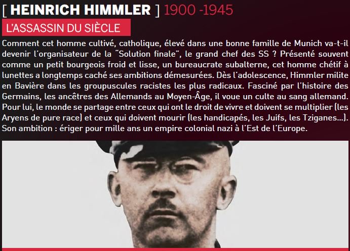 Hitler Et Les Apotres Du Mal Bien plus qu'au service d'hitler... qui est heinrich himmler ? hitler