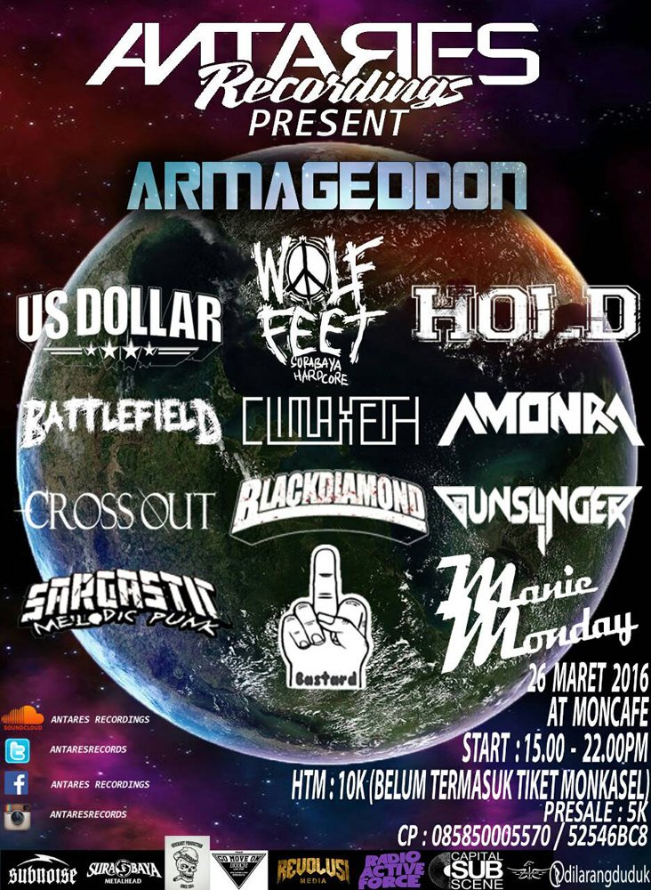 Besok 26 Maret di Moncafe, Htm 10K, be there and don't be late !