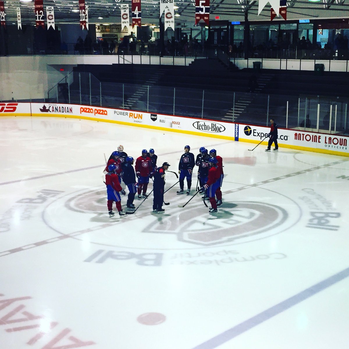 #Habs hit the ice in Brossard for an optional practice. #GoHabsGo