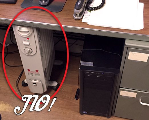 Alpha_Bytes's tweet photo. ProTip: If you're cold, don't do this. Your #ITDepartment will thank you. https://t.co/tNcRJVkWMi