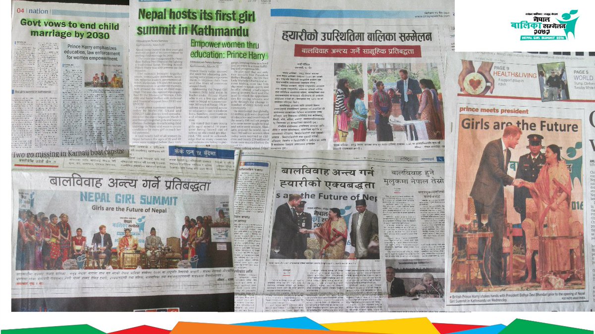 nepalgirlsummit's tweet photo. Press Coverage about #NepalGirlSummit in the leading national dailies https://t.co/xd6pca1SWK