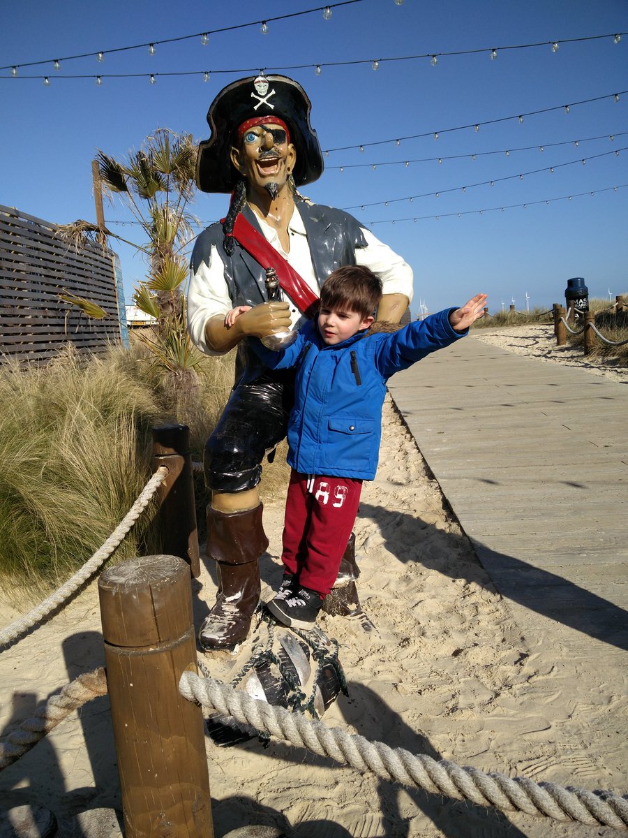 3 days in Great Yarmouth... My boy giving the pirate a tough time.