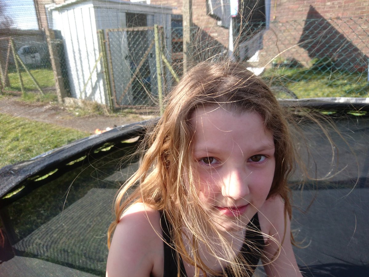 paulboywal's tweet photo. #crazyhair Trampoline fun, you wouldn't believe he's just had a haircut @carla87cj https://t.co/KeHYgHkeWw