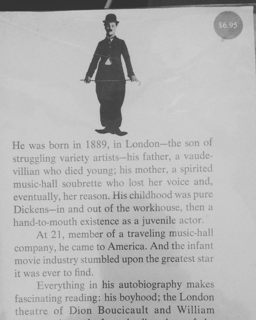 SabsG_Race's tweet photo. Back when hardcover books weren't expensive. @DeanBeckman #COM111 #CharlieChaplin https://t.co/lF7ZEQUzq5