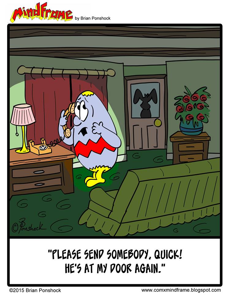 BrianPonshock's tweet photo. Bad #Easter #Bunny #mindframe #comic #rabbit #holiday #humor #webcomic #springtime https://t.co/EB5e5ibyit