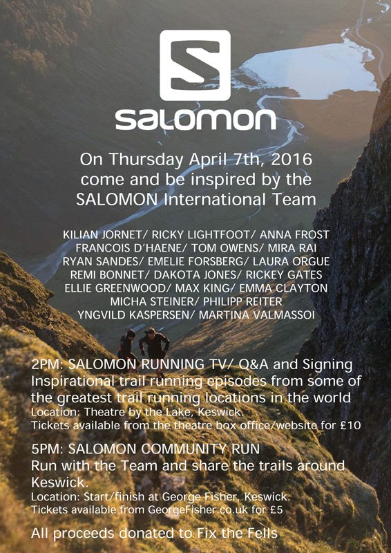 georgefisheruk's tweet photo. EXCITING NEWS! Join us on Apr 7 for a #trailrun with the International @SalomonRunning Team! https://t.co/CJEgfYHTm0 https://t.co/Od0JETwI18